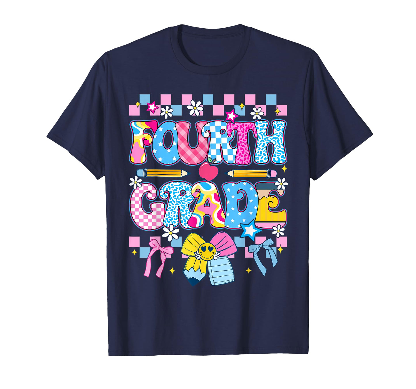 4th Grade For Boys Girls Teacher Fourth Grade Back to School T-Shirt