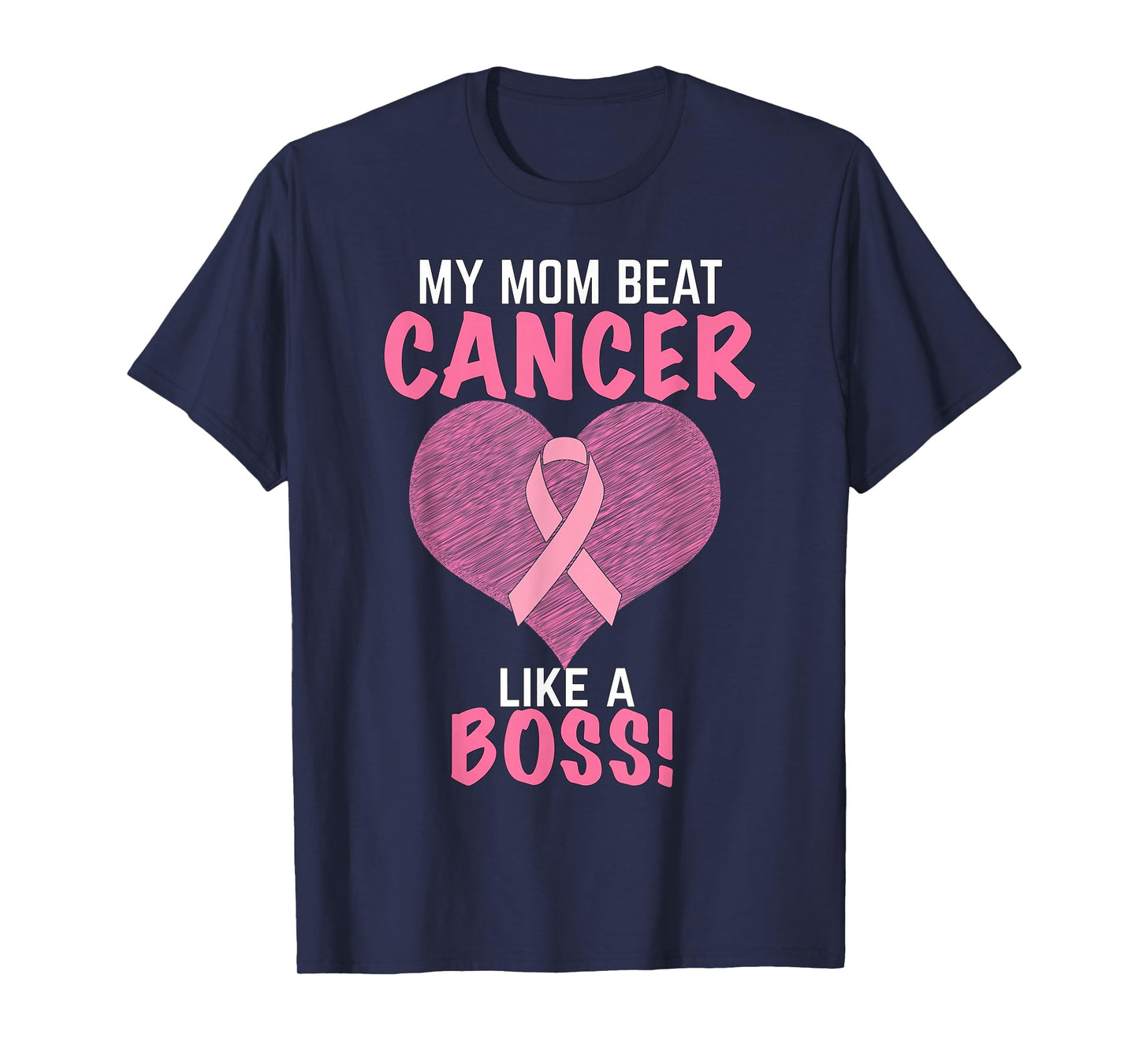My Mom Beat Breast Cancer - Survivor Awareness T-Shirt