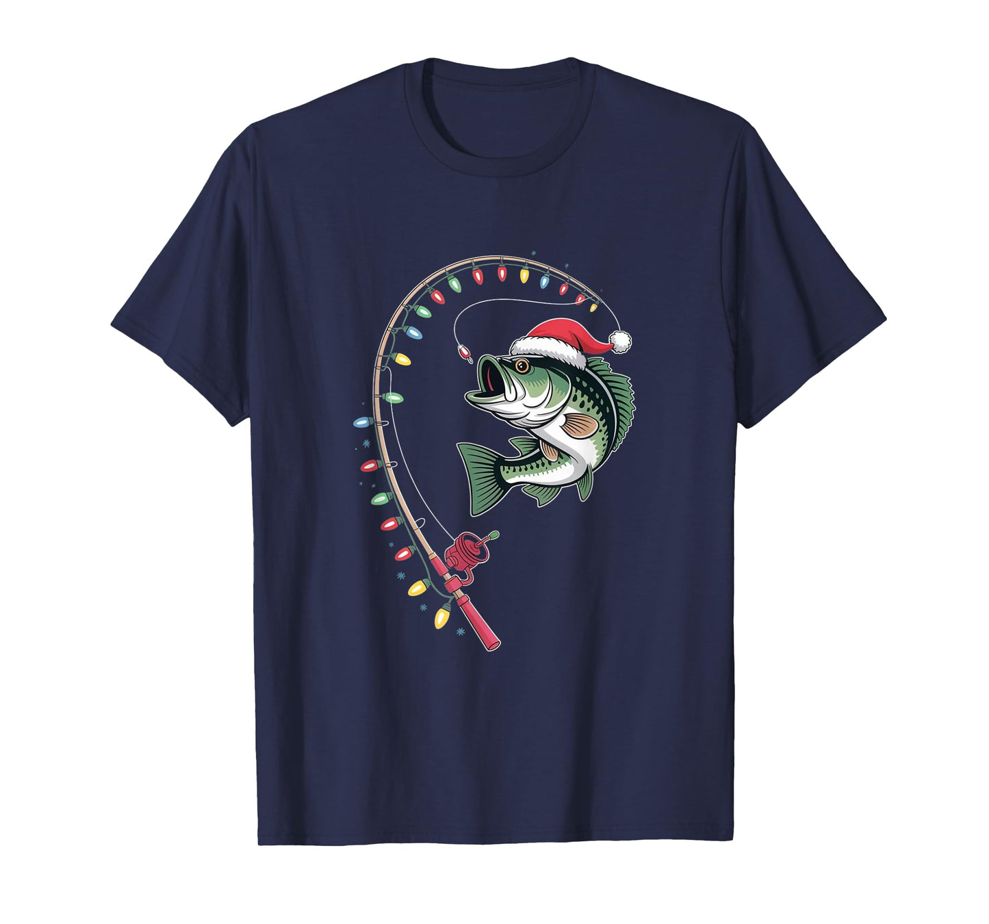 Bass Christmas – Funny Fishing Holiday T-Shirt