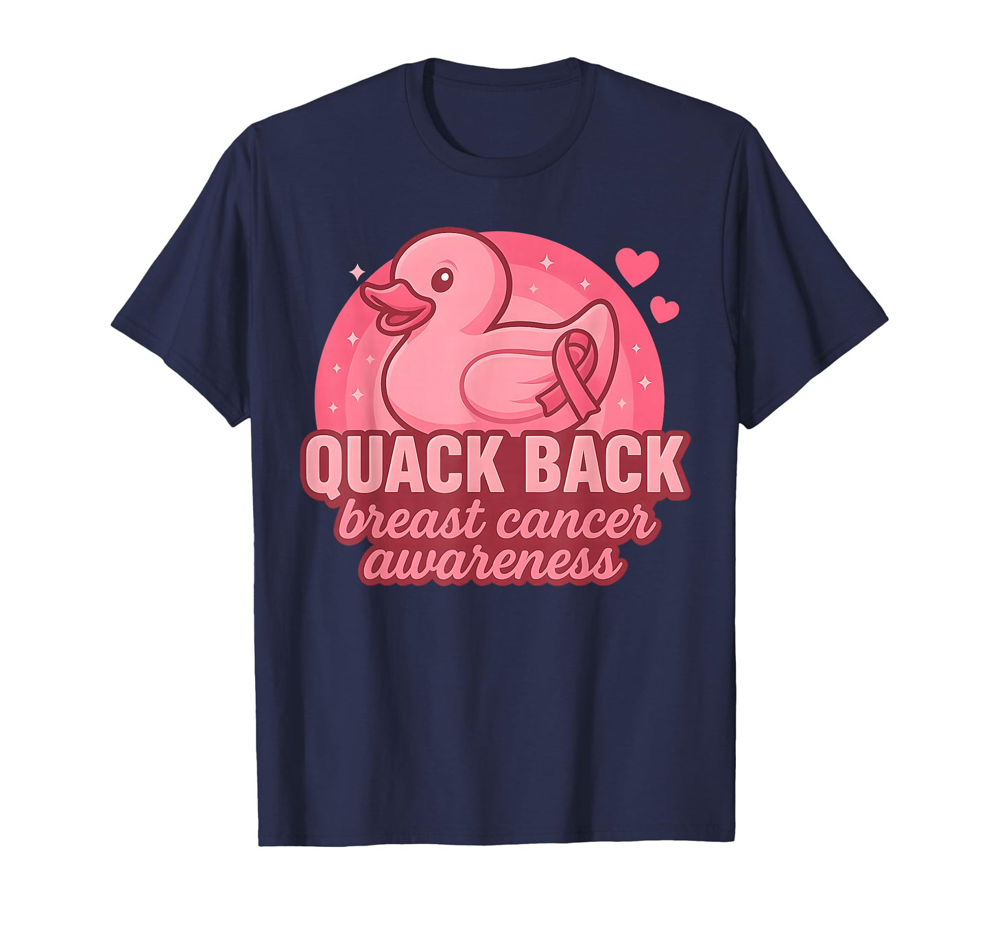 Rubber Duck Breast Cancer Awareness Month Rubber Ducky Women T-Shirt