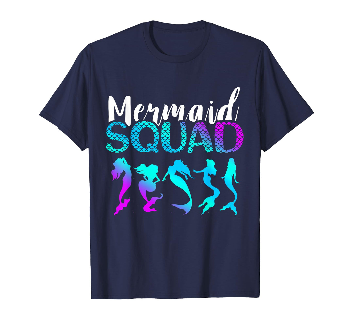 Mermaid Squad Aqua Beautiful Marine Sea Creature Clamshell T-Shirt