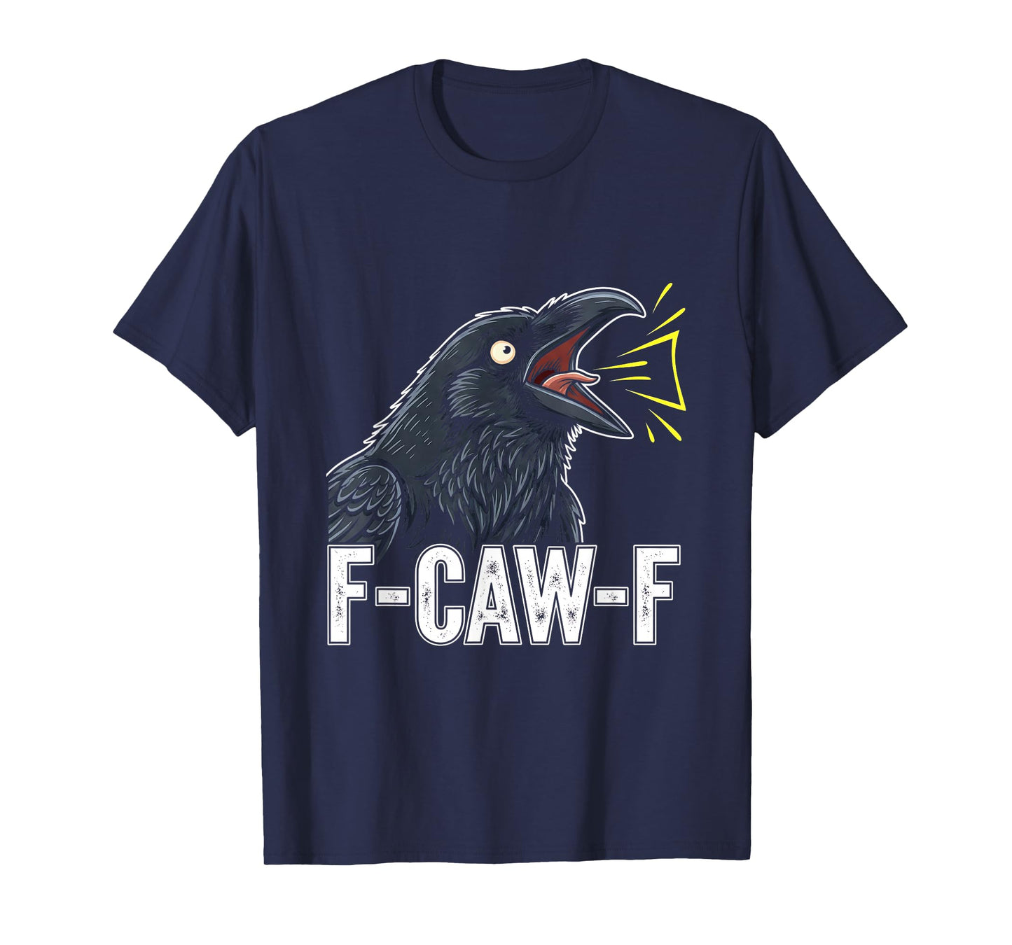 F-Caw-F Black Crow Funny Raven Bird Moon Gothic FCAWF Humor T-Shirt