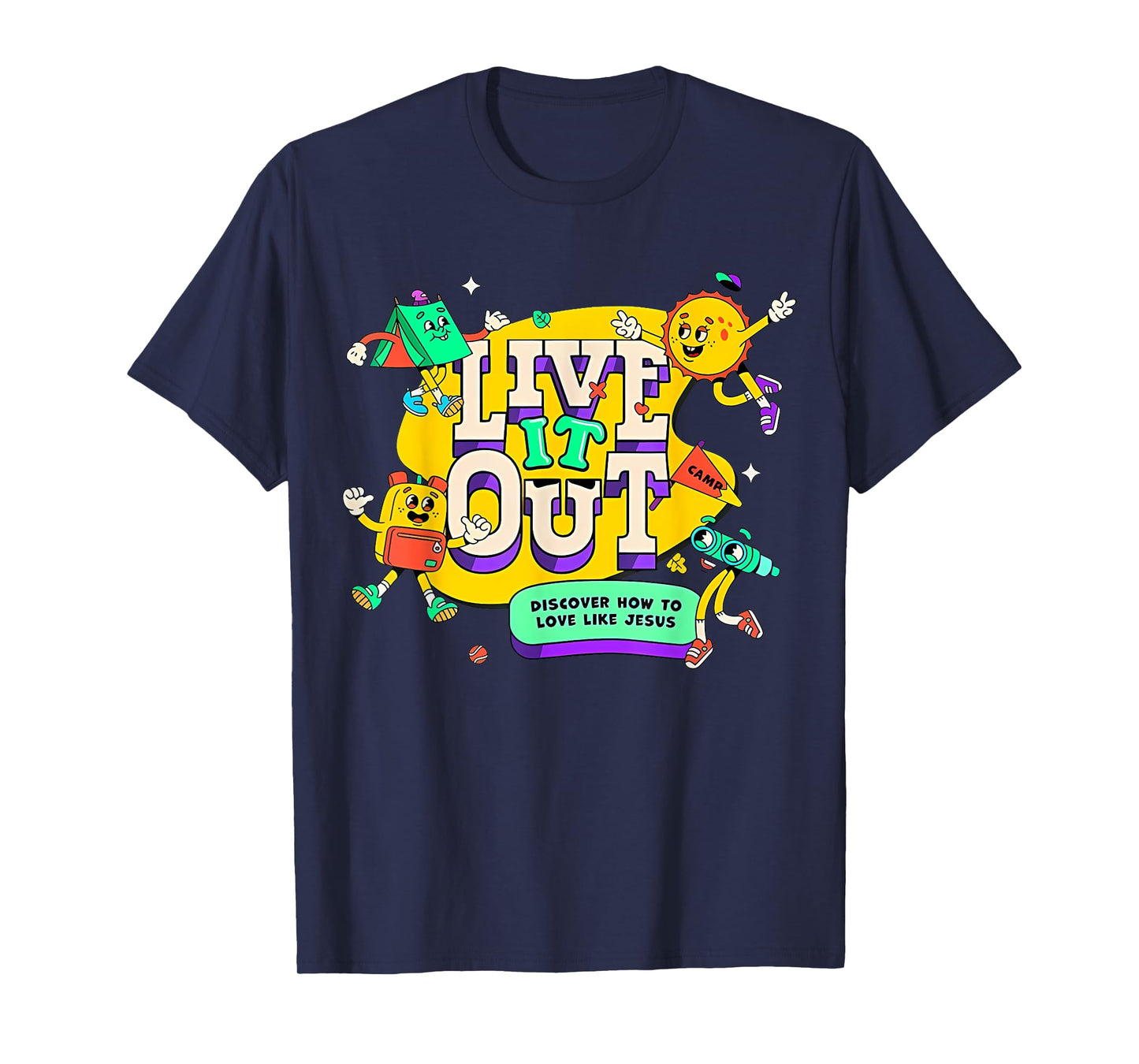 Live it Out Bible School VBS 2025 Christian Youth Camp T-Shirt