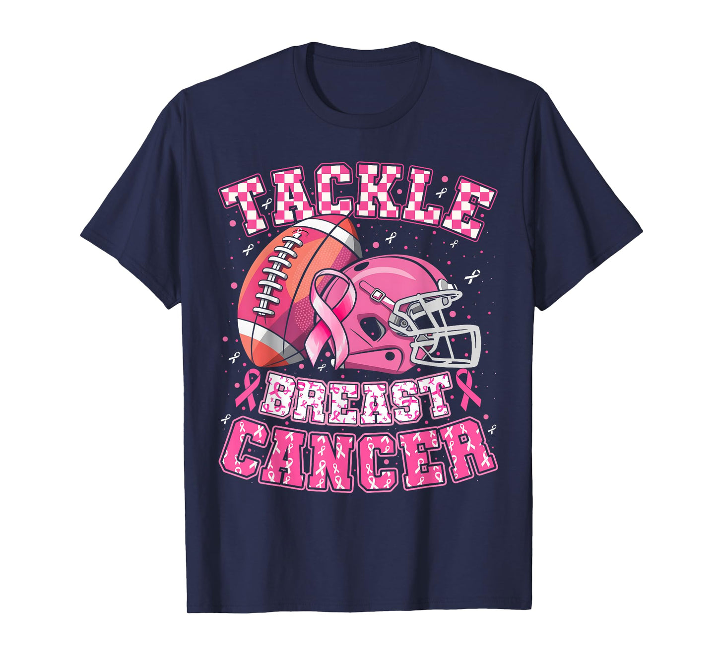 Tackle Breast Cancer Awareness American Football Men Women T-Shirt