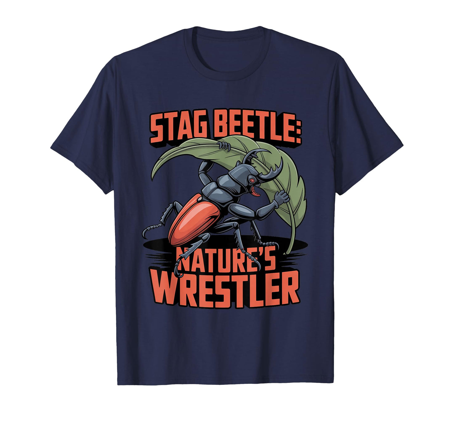 Stag Beetle Nature’s Wrestler Insect Collector Design T-Shirt