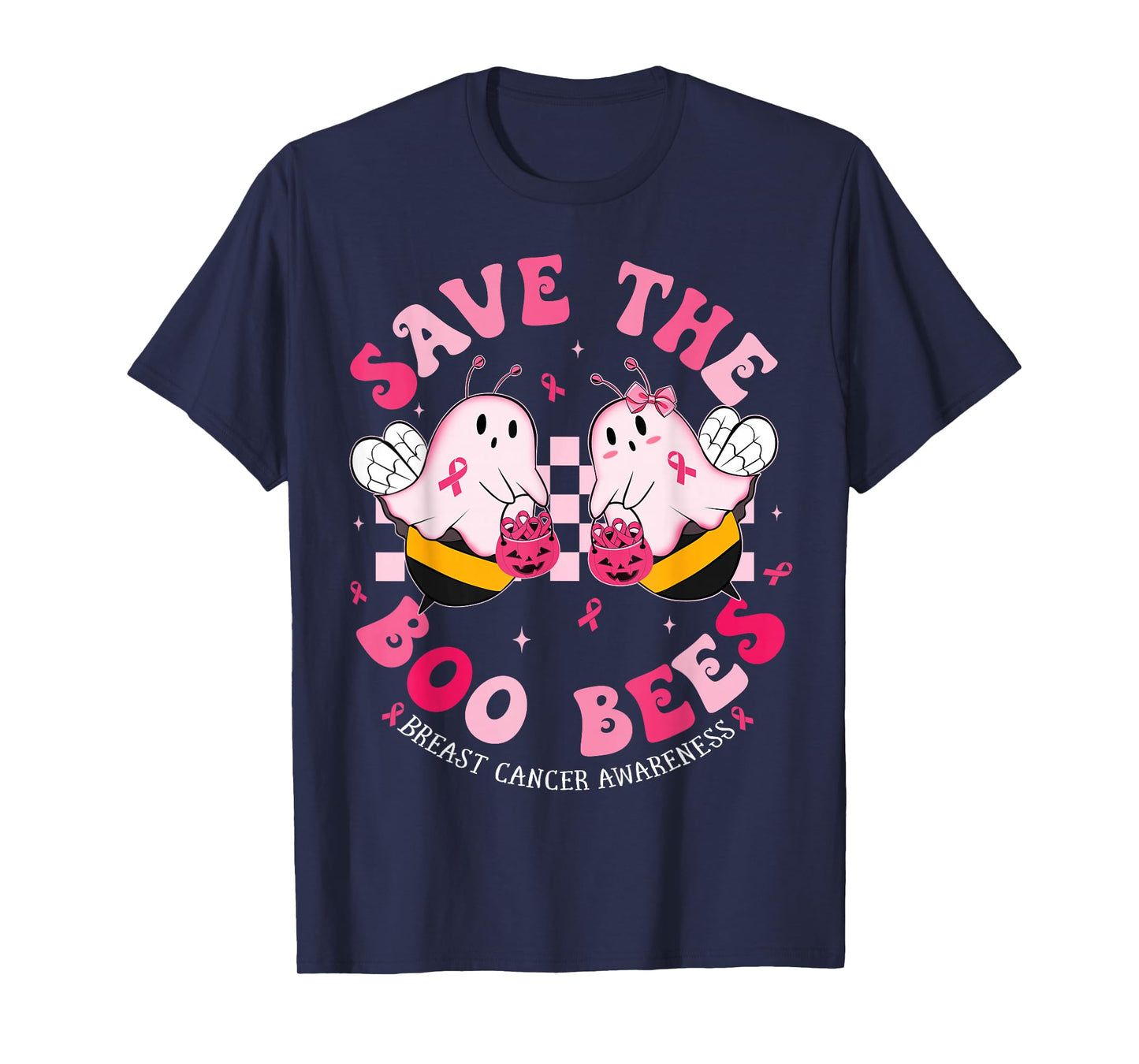 Funny Breast Cancer Awareness Halloween Shirts Women Support T-Shirt