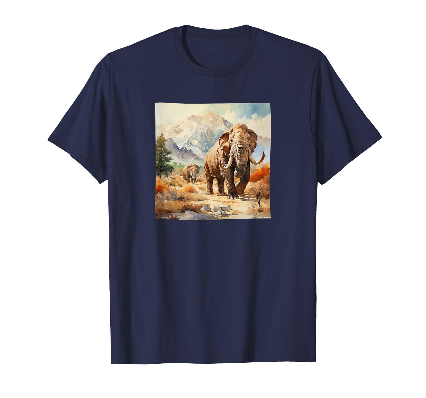 Mammoth Watercolor Mountains Graphic T-Shirt