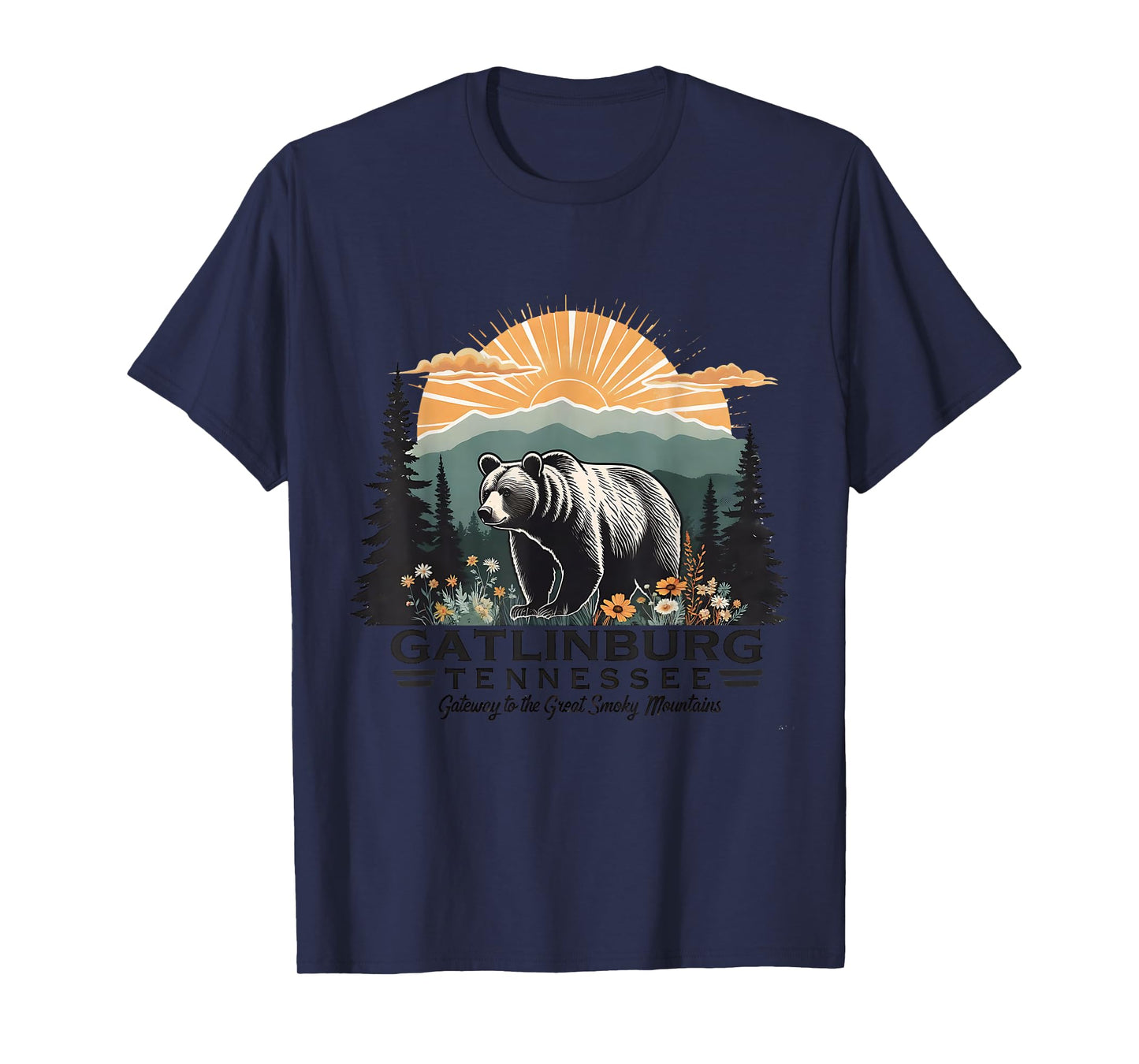Gatlinburg Tennessee Great Smoky Mountains Bear T-Shirt