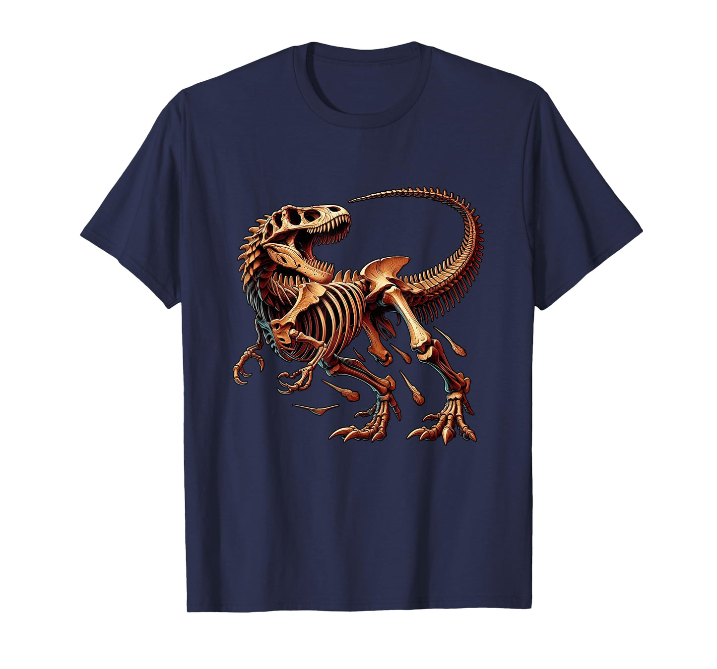 T-Rex Fossil Dinosaur Skeleton Bones Paleontology Science T-Shirt