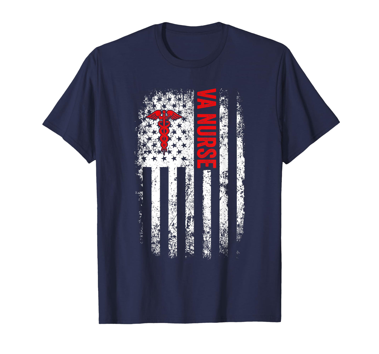 USA American Flag VA Nurse Appreciation Day For Women Men T-Shirt