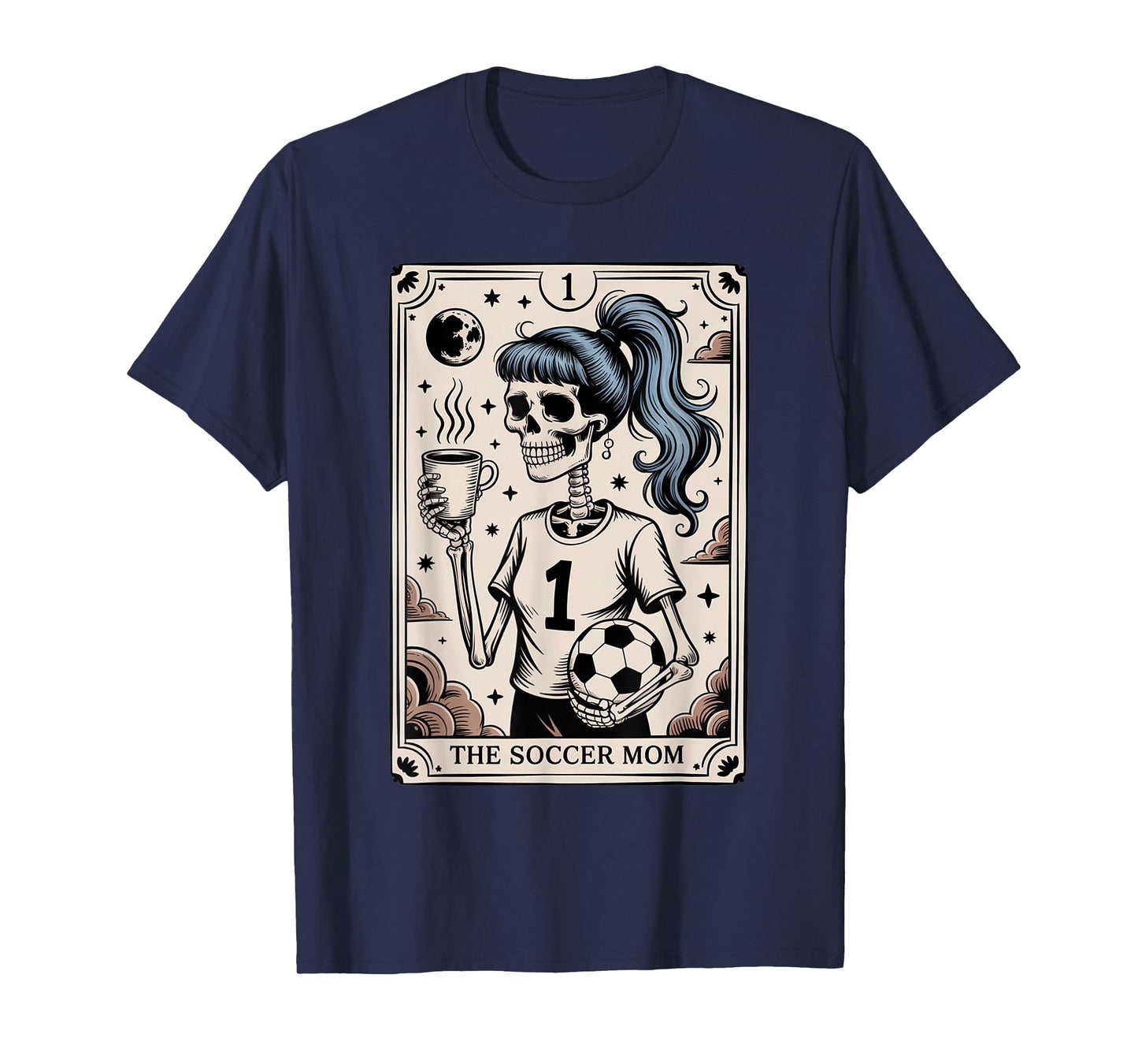 Soccer Mom Tarot Card, Vintage Halloween Soccer Mama T-Shirt
