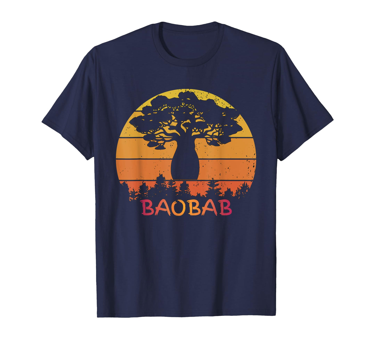 BaoBab Tree Love Nature Vintage Retro Style Funny T-Shirt