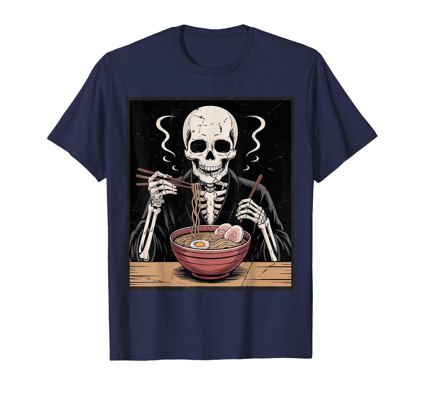 Vintage Japanese Skeleton Ramen Noodles for Men Women Kid T-Shirt