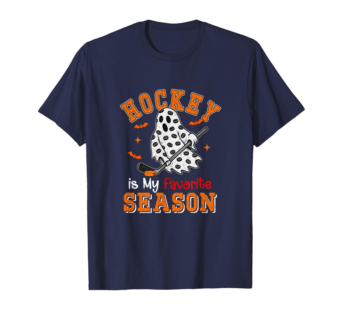 Hockey is Favorite Season Costume Player Halloween Boo T-Shirt