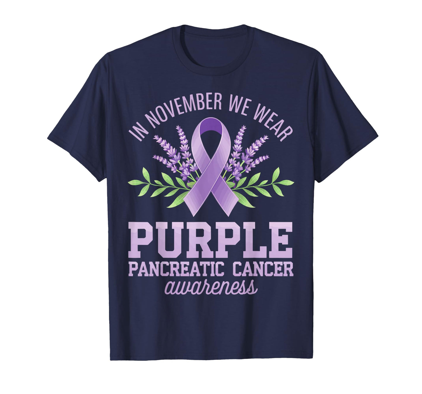 In November We Wear Purple Pancreatic Cancer Awareness T-Shirt