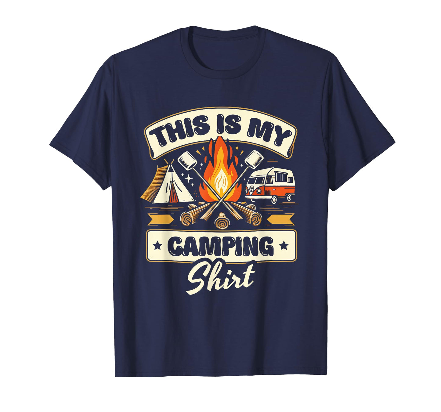 Funny Glamping Camping Lover Design T-Shirt