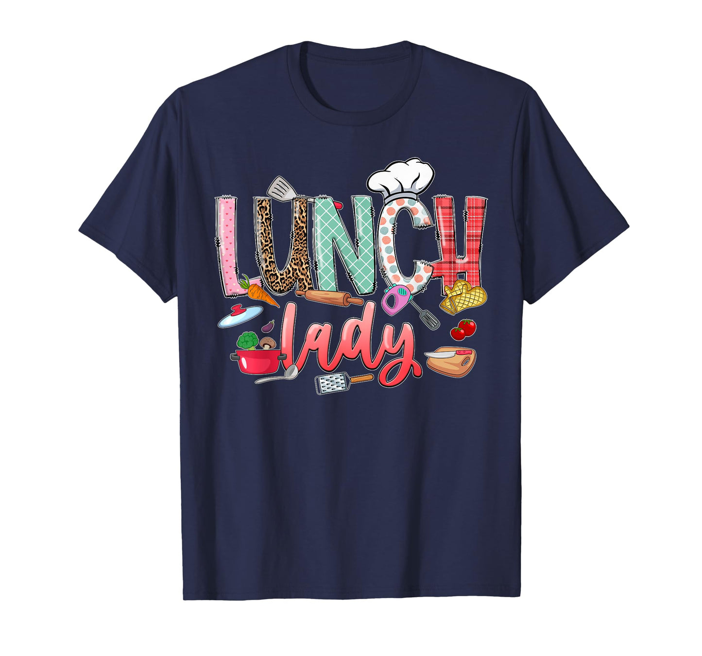 Lunch Lady, Lunch Lady Squad, School Lunch Ladies T-Shirt, Small, Black