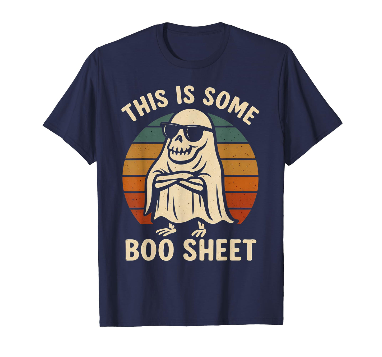 This is Boo Sheet Ghost Spooky Skeleton Halloween Costume T-Shirt