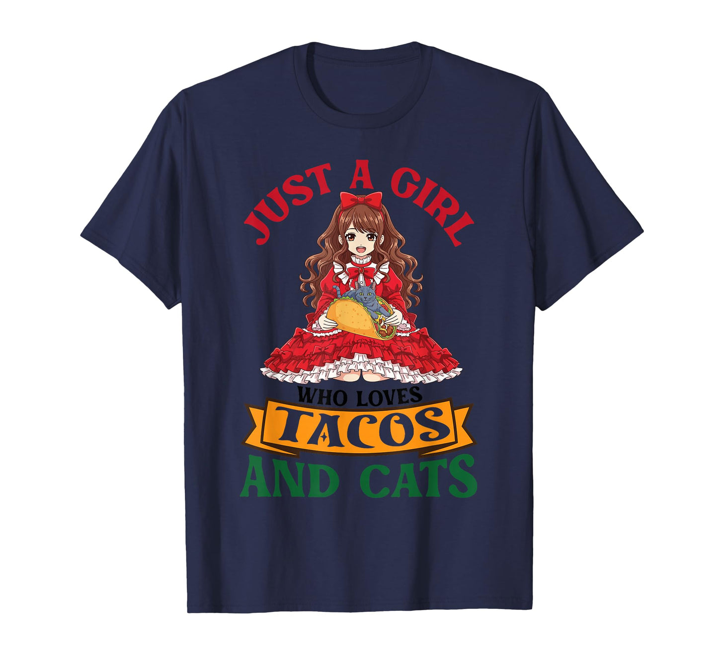 Just A Girl Who Loves Tacos and Korat Cats Mother Mommy T-Shirt