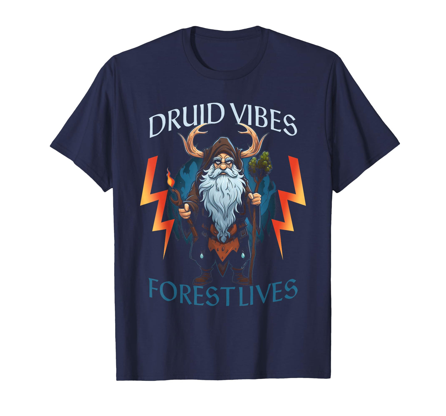 Celtic Pagan Vibes Forest Lives Fantasy Wicca Druid T-Shirt