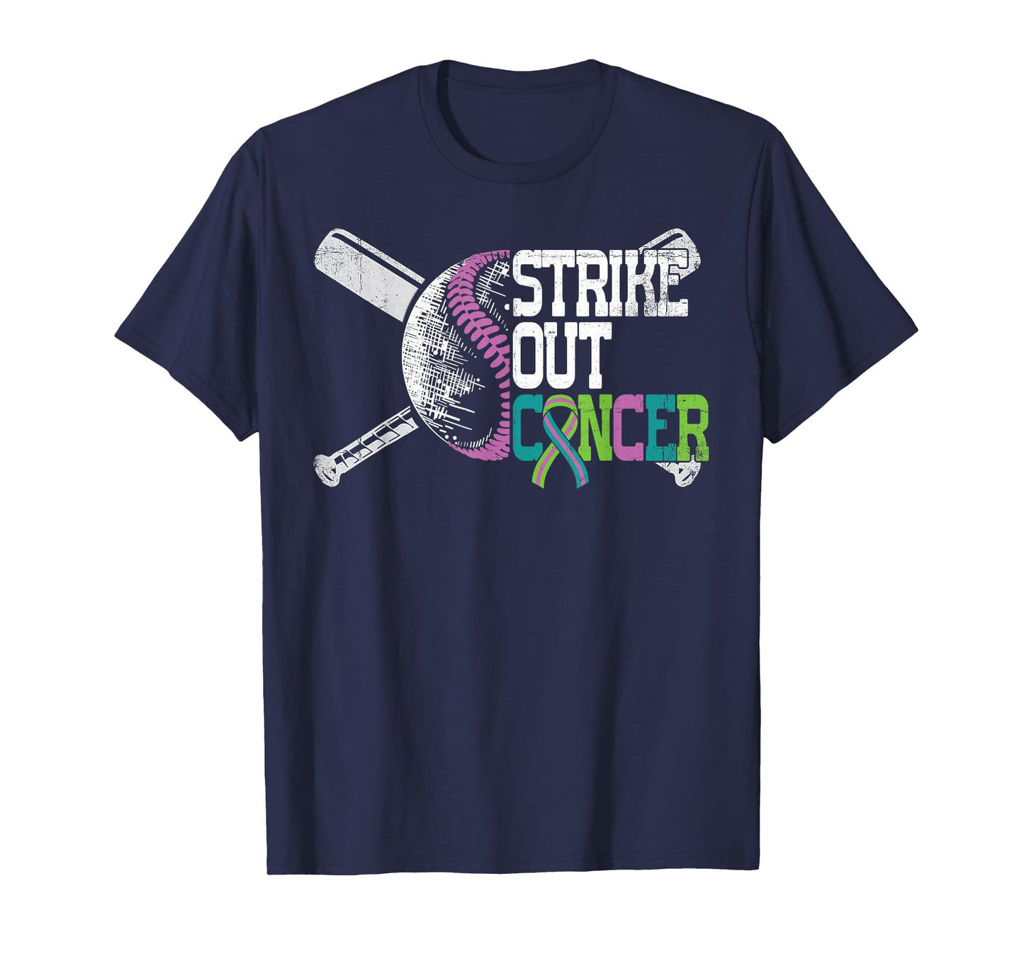 Metastatic Breast Cancer Awareness Shirt Strike Out Cancer T-Shirt