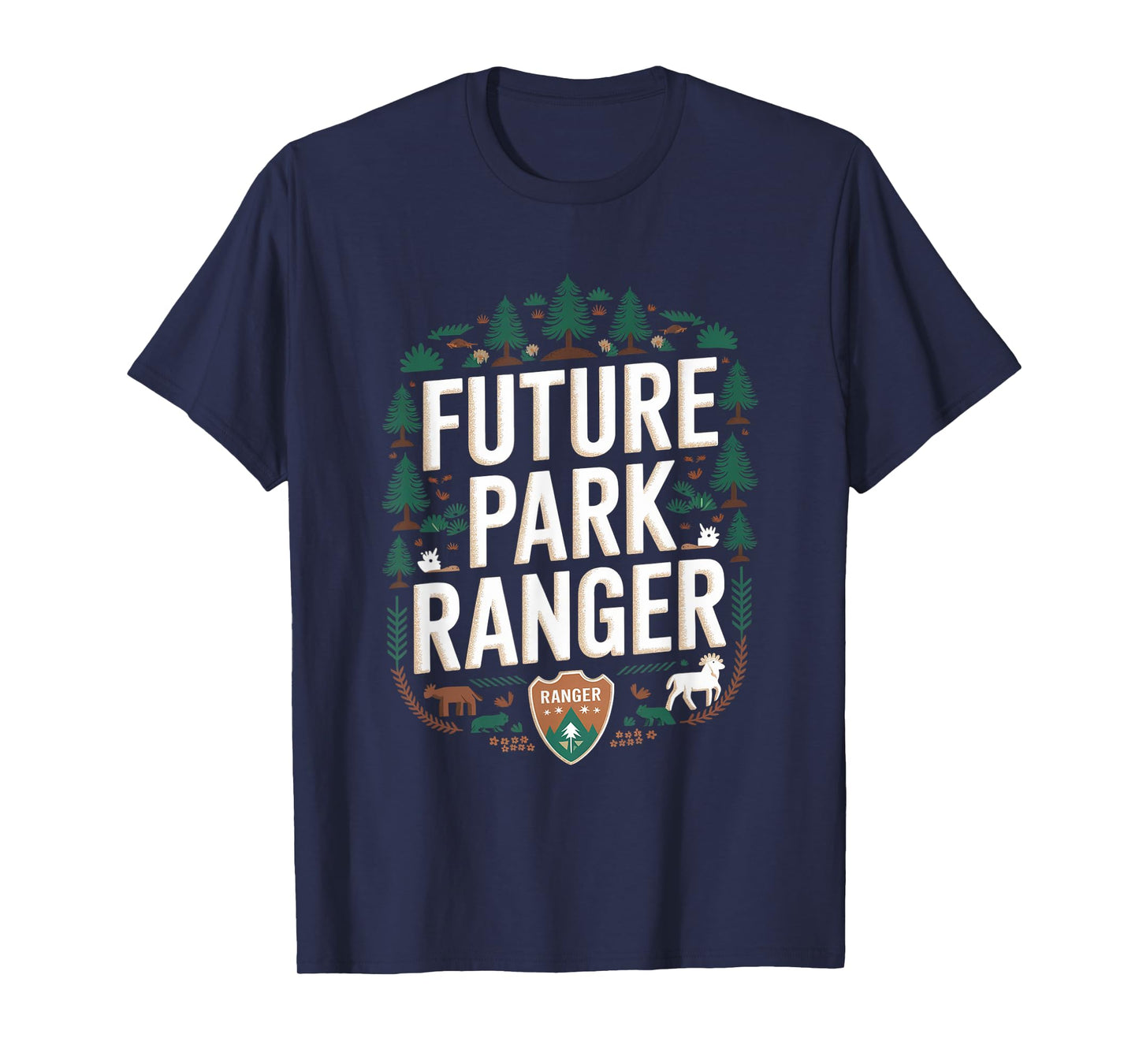 Future Park Ranger Toddler Kids School Women Men T-Shirt