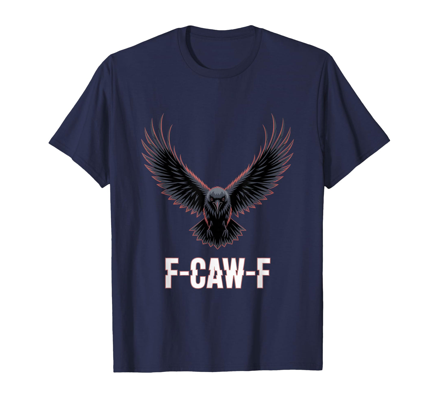 F-Caw-F Crow Funny Gothic Moon Black Bird Halloween T-Shirt