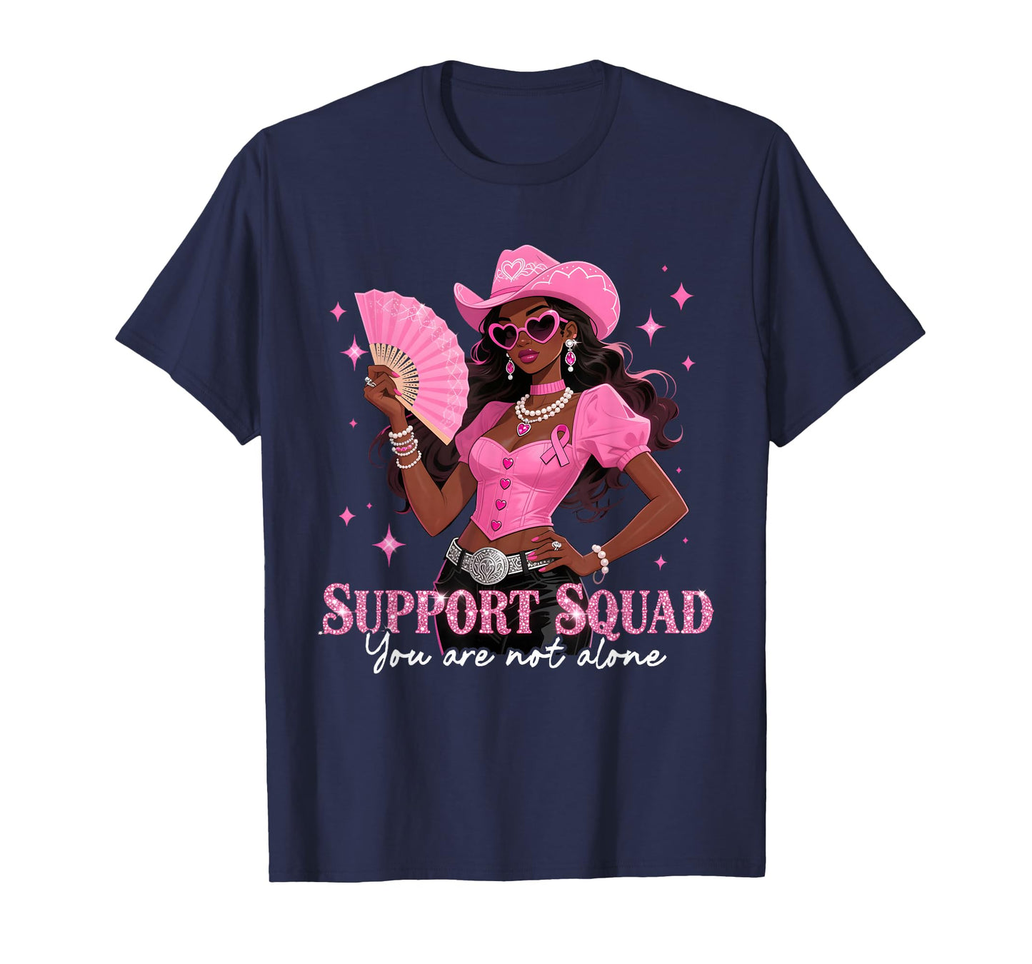 Support Squad Pink Breast Cancer Awareness T-Shirt