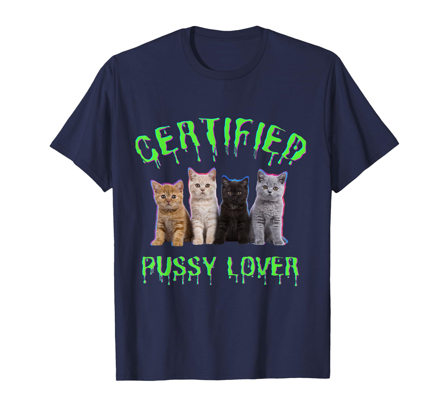 funny inappropriate embarrassing adult humor, cat lover T-Shirt