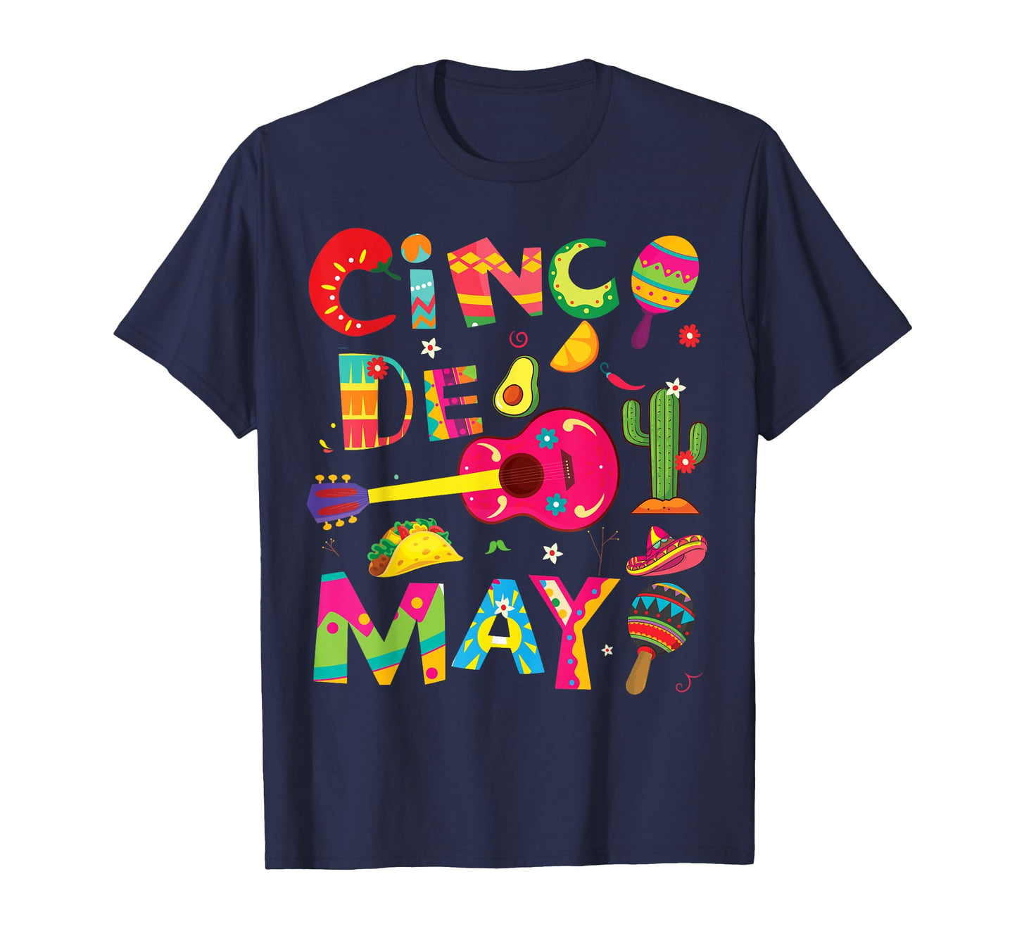 Cinco de Mayo, Men Women kids funny Mexican fiesta 5 De Mayo T-Shirt