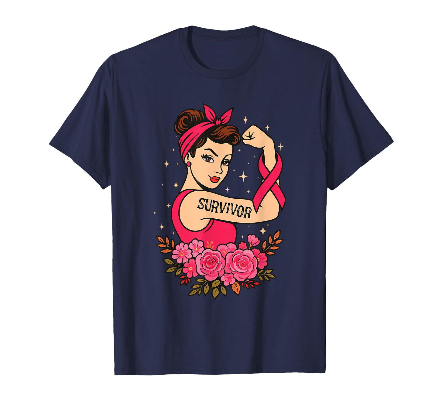 Survivor - Breast Cancer Awareness Pink Ribbon T-Shirt
