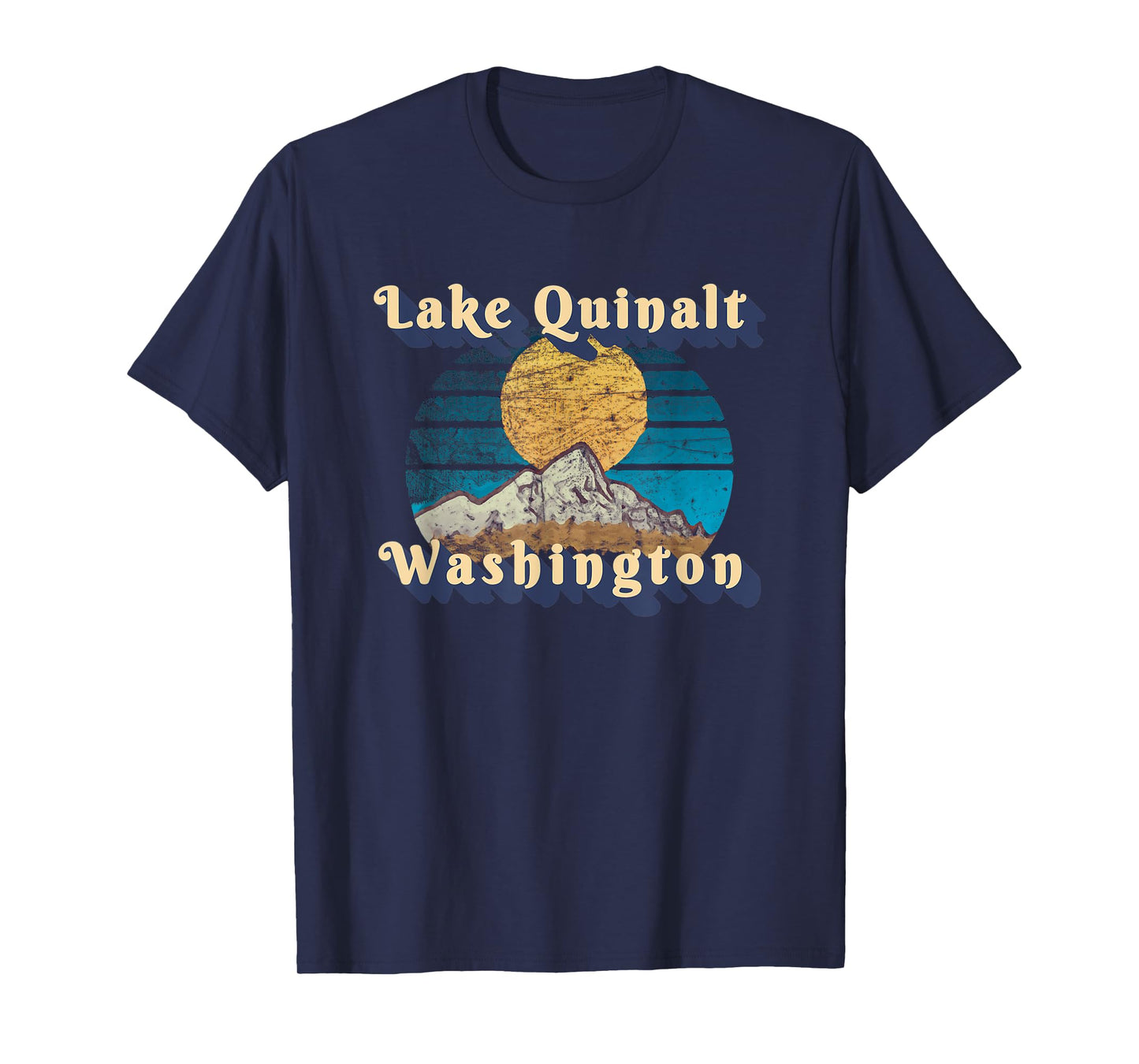 Sunset Scenery Lake Quinalt Washington T-Shirt