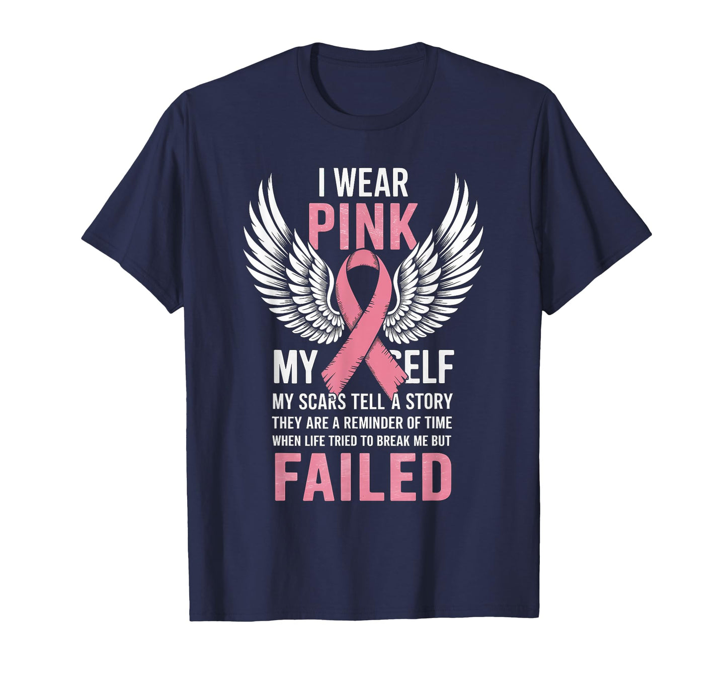 I Wear Pink For Myself T shirt My Scars Tell A Story T-Shirt