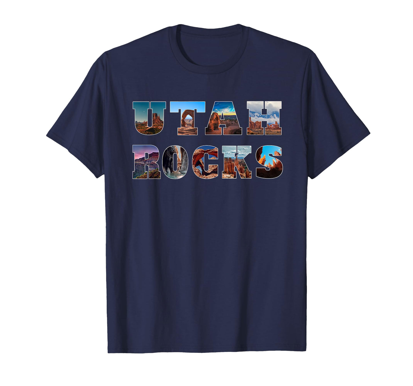 Utah Rocks, National Parks, Hiking, Rock Hunter Apparel T-Shirt