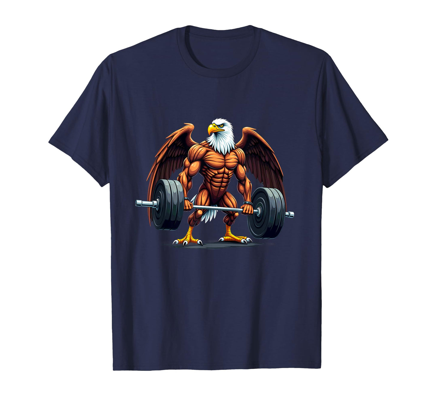 Workout Gym Eagle Deadlift Weightlifting T-Shirt