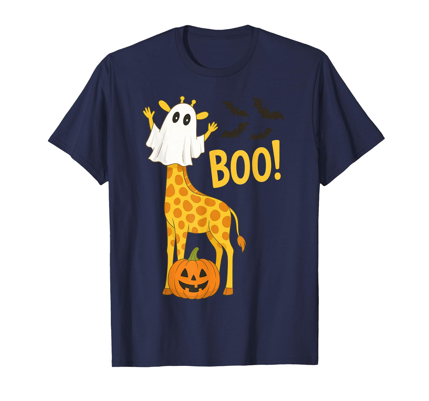 Giraffe Boo Halloween Pumpkin Coquette Costume Funny Giraffe T-Shirt