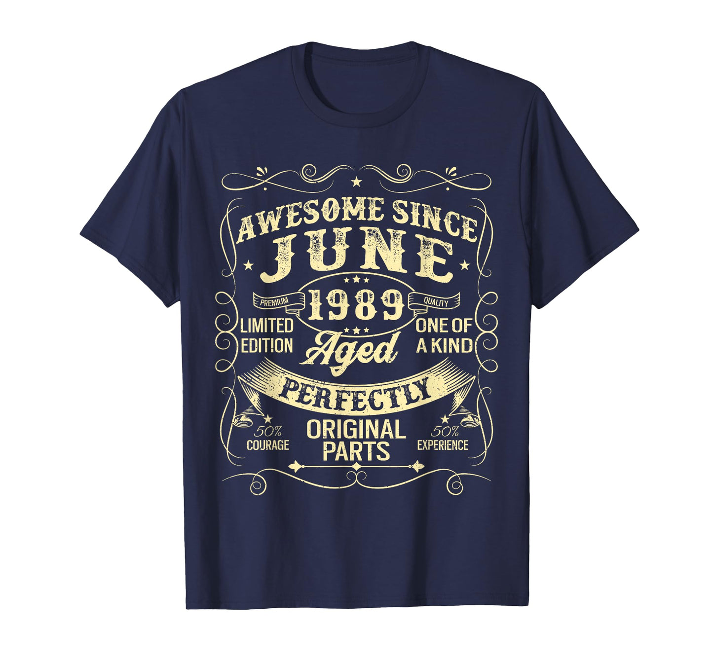 Awesome Since June 1989 Year Of Birth Birthday 1989 Vintage T-Shirt