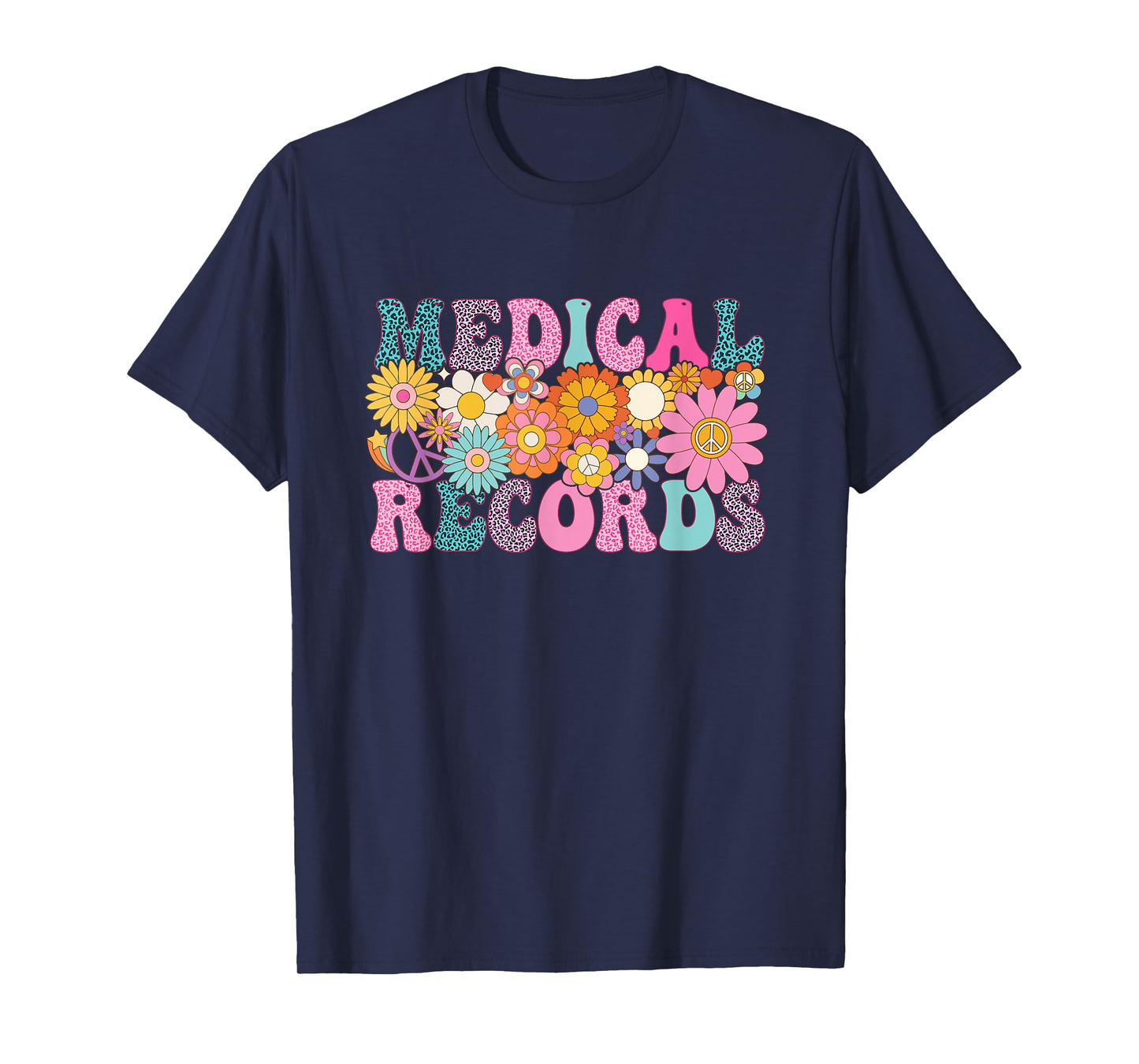Medical Records Week Groovy Leopard Appreciation Day Women T-Shirt