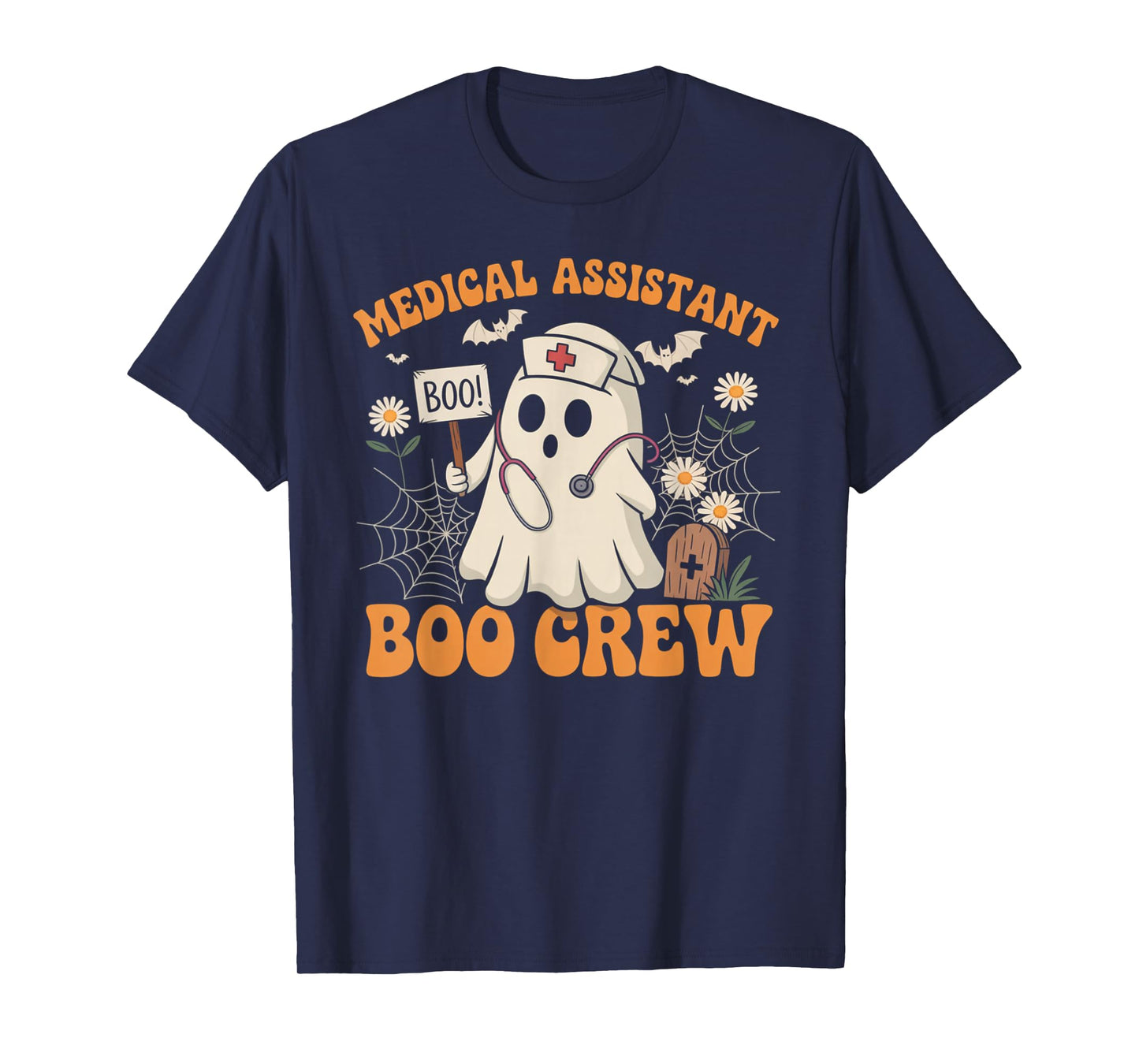 Medical Assistant Boo Crew Ghost Halloween Costumes Gifts T-Shirt