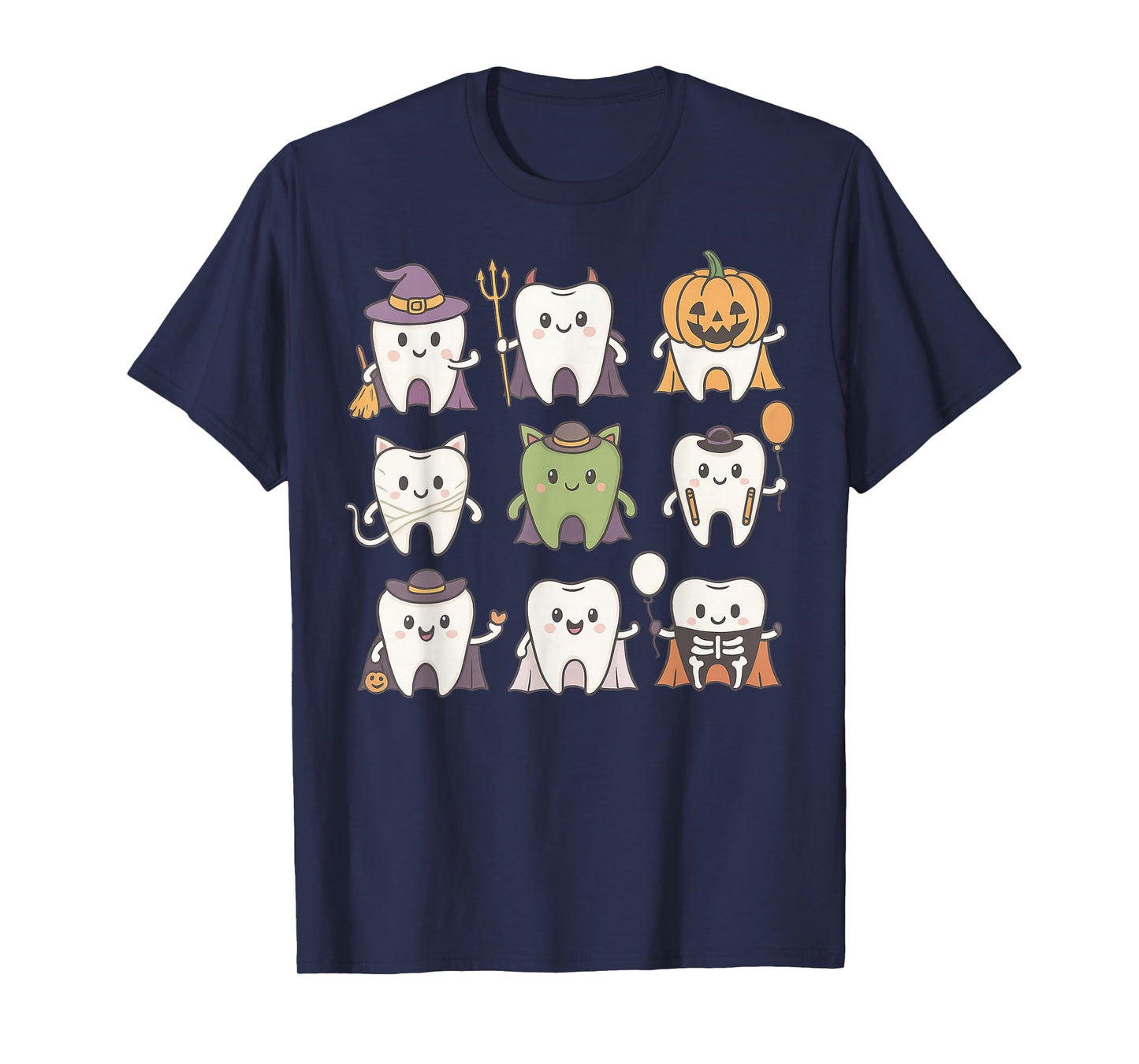 Halloween Dentist Witch Teeth Dental Crew Costume Men Women T-Shirt