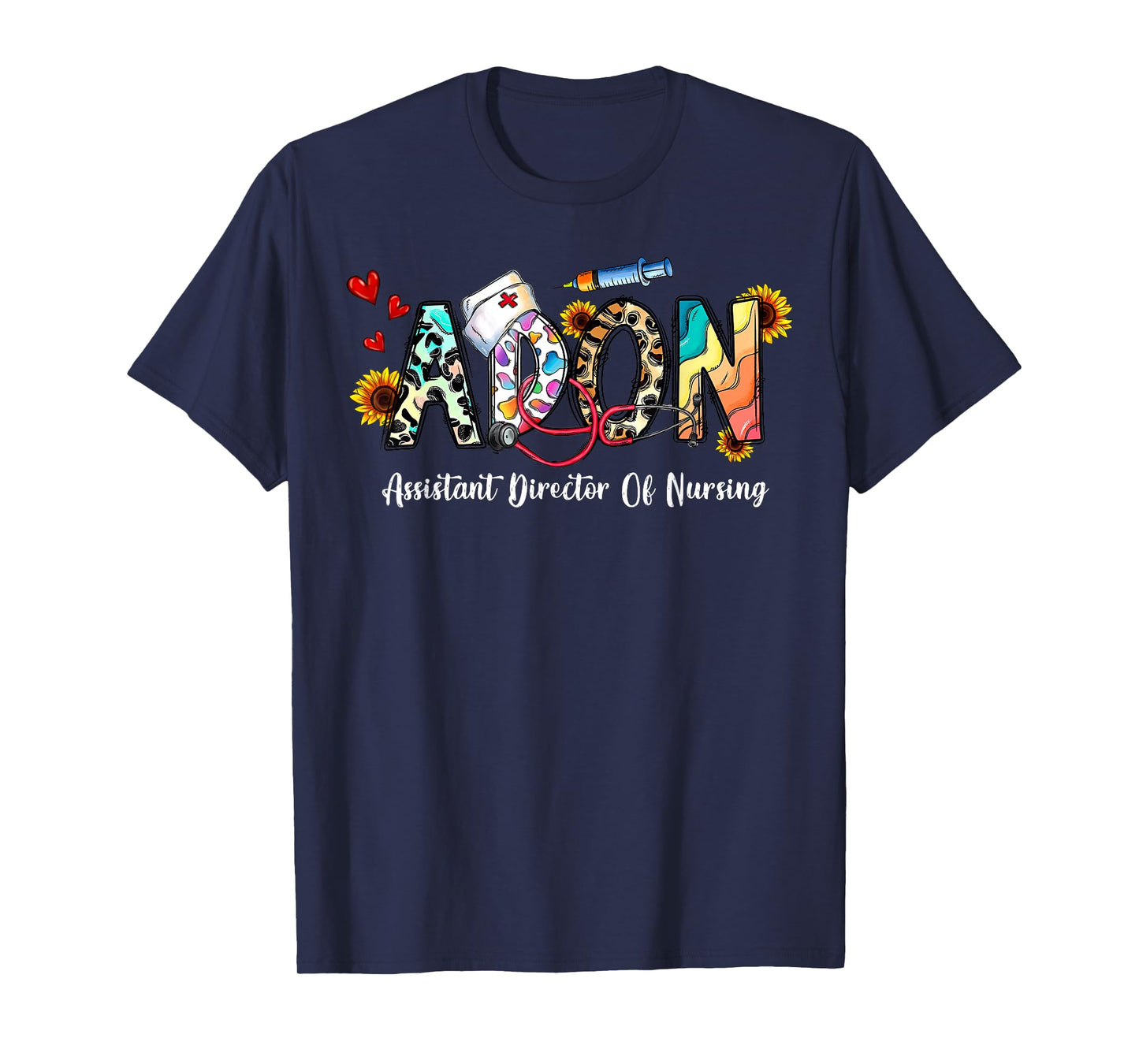 Leopard ADON Nurse Assistant Director of Nursing Western T-Shirt