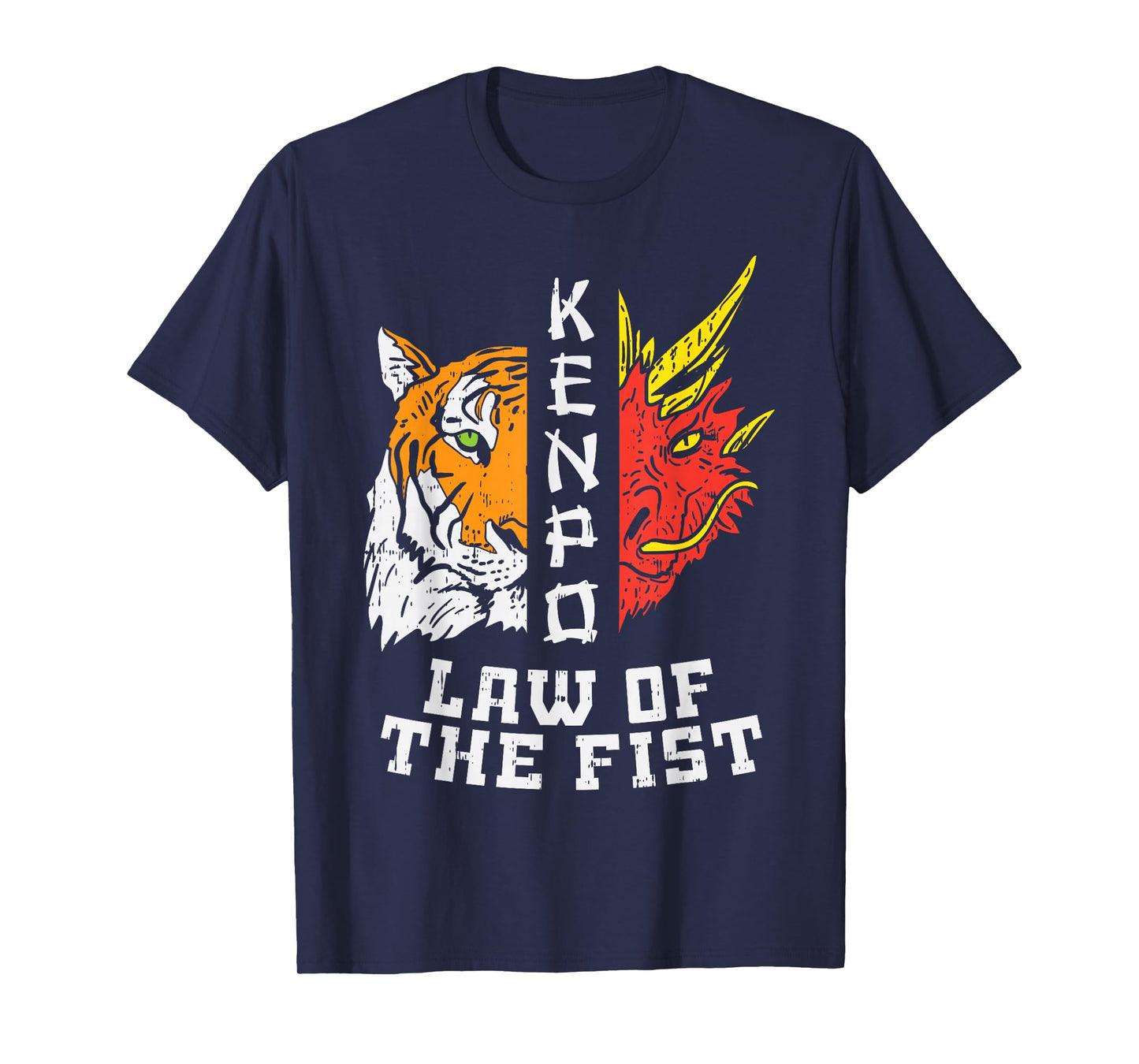 Kenpo Law Of Fist Tiger Dragon Kempo Karate Men Women Gift T-Shirt