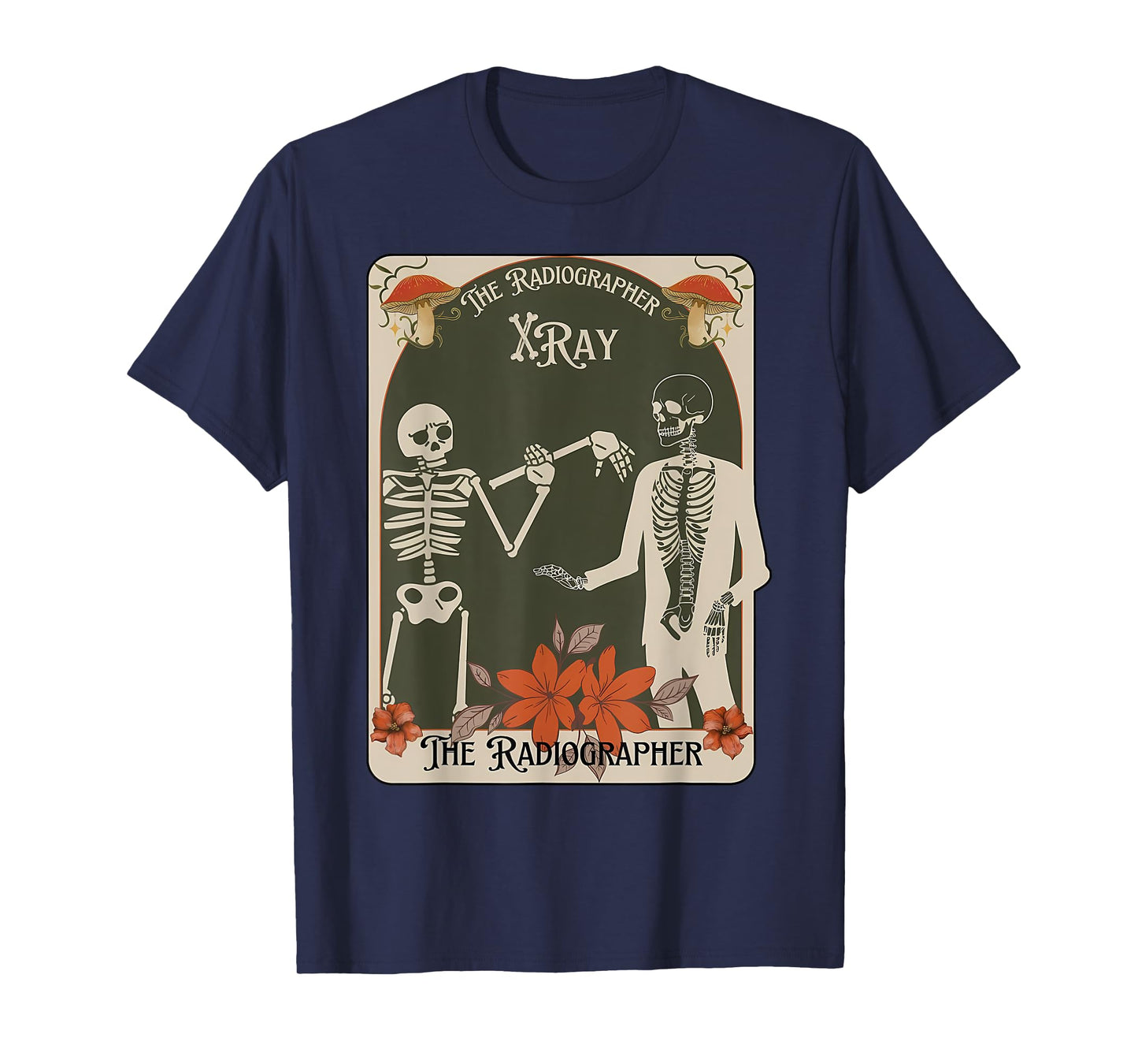 Halloween Radiographer Tarot Card Skeleton Fall Rad Tech T-Shirt