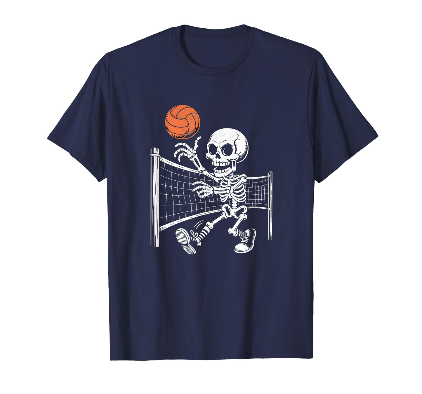 Volleyball Skeleton Halloween T-Shirt