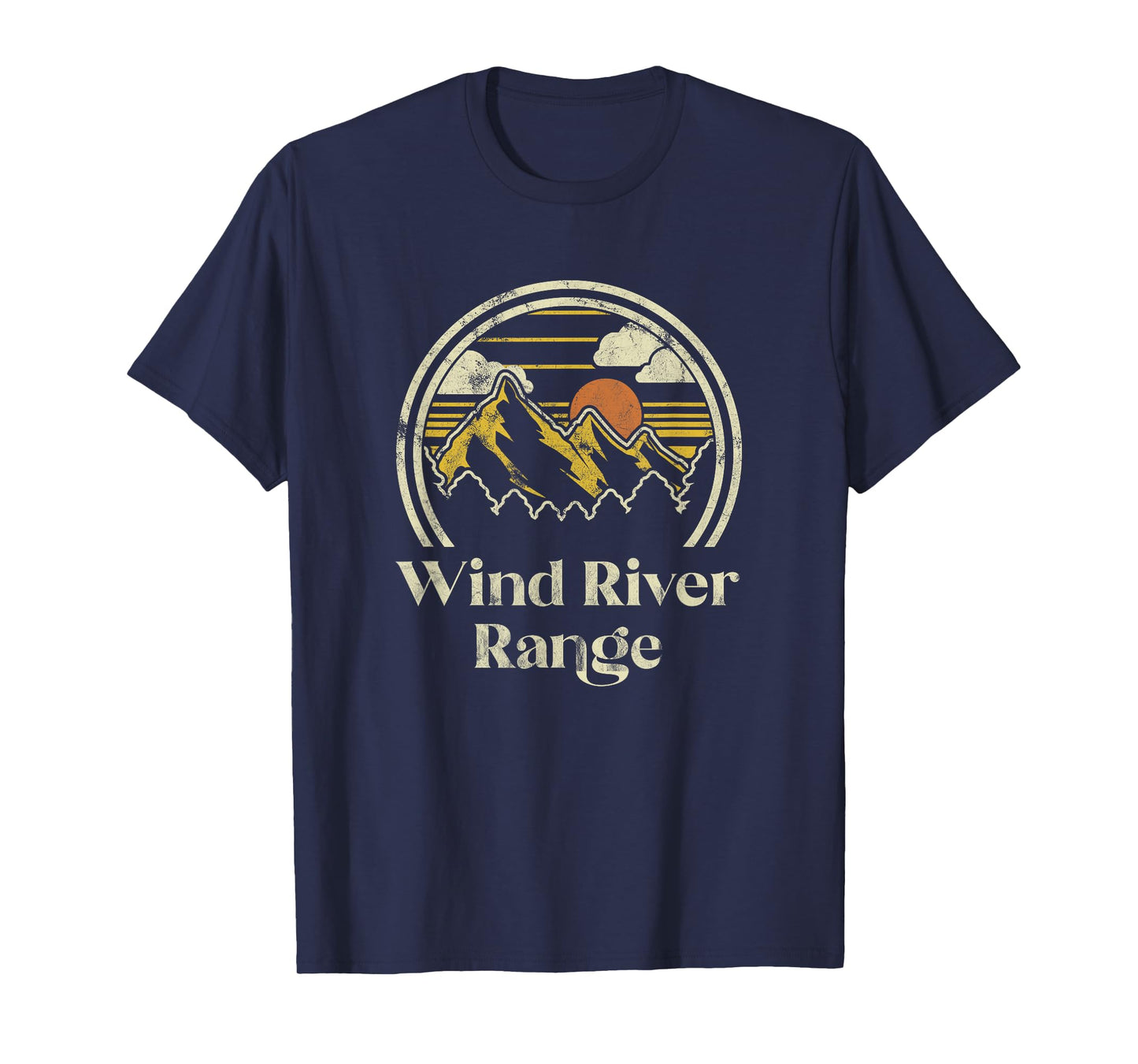 Wind River Range Mountains Wyoming Hiking Outdoors Retro T-Shirt
