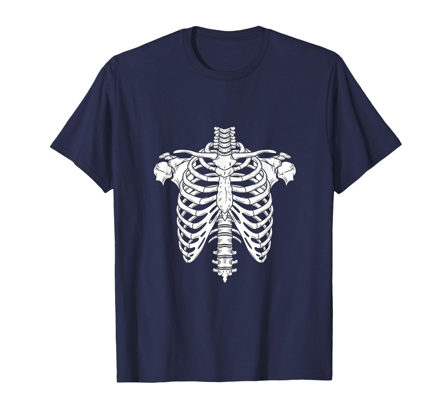 Skeleton Rib Cage Anatomy Halloween T-Shirt