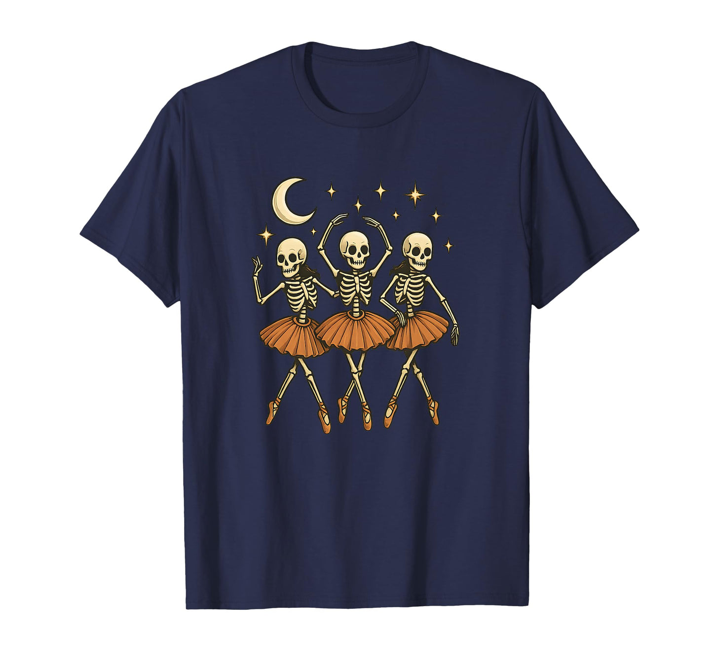 Spooky Skeleton Dance Scary Ballet Halloween Dancers T-Shirt