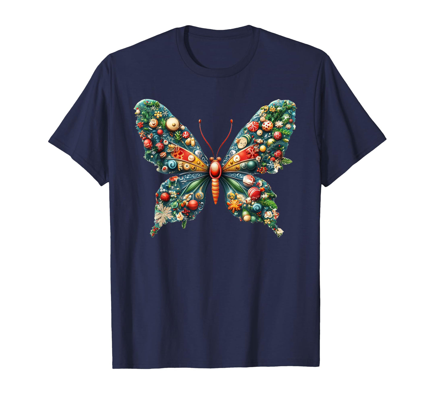 Christmas Butterfly Xmas T-Shirt