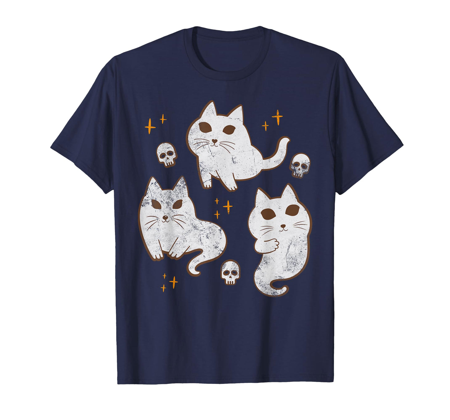 Halloween Cat Ghost Costume Funny Boo Ghost Cats T-Shirt