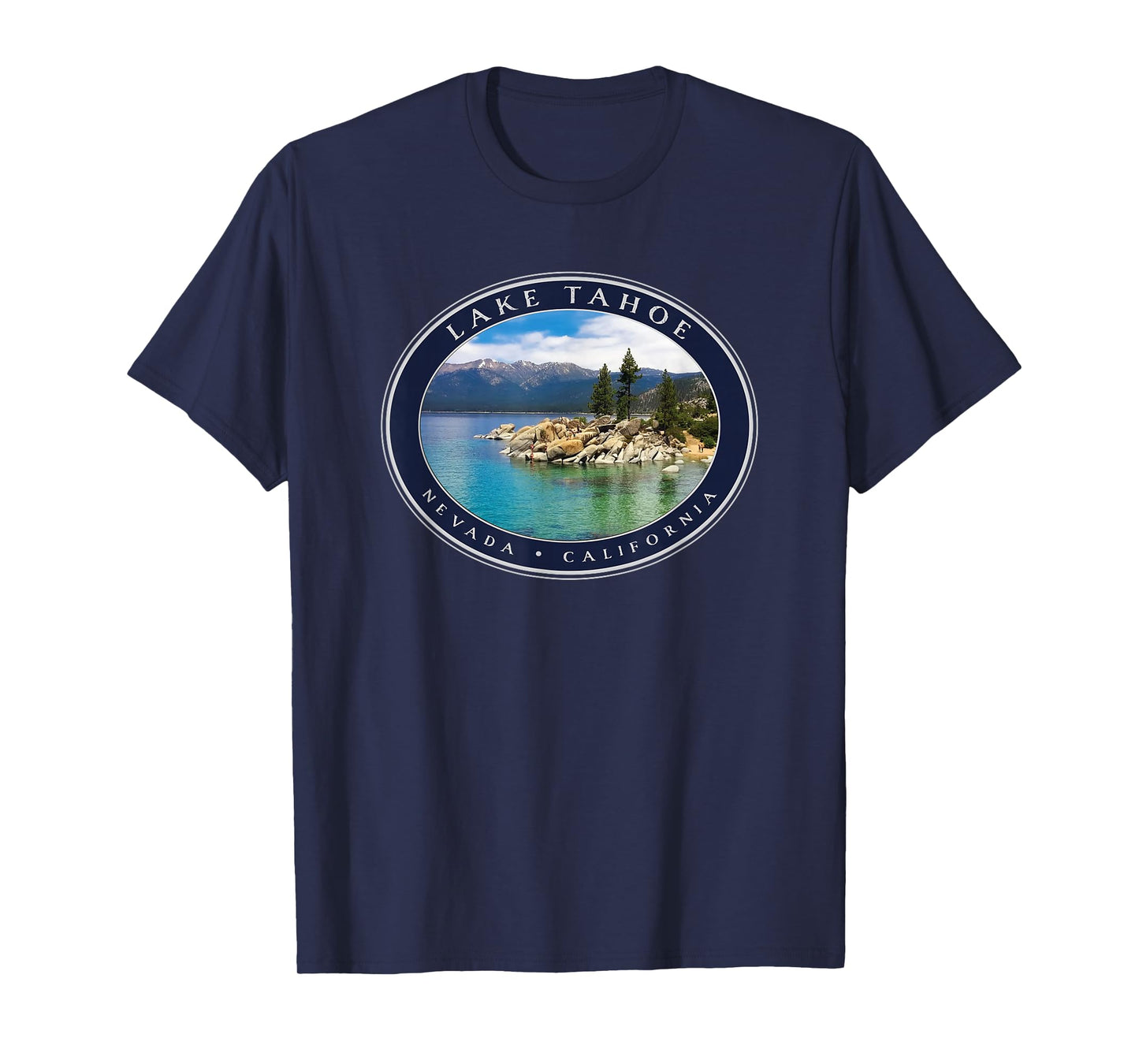 Lake Tahoe California Nevada Mountains Lake Trees Souvenir T-Shirt